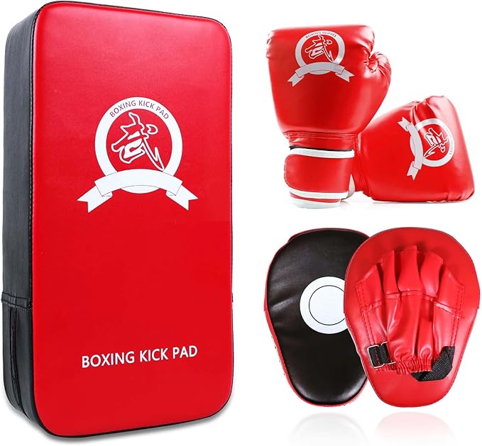 CYFIE Kickboxing Gloves & Pads Set – Punching Mitts for Kids & Adults