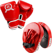 CYFIE 2-in-1 Kids Kickboxing & Punch Mitts Set – MMA, Karate, Muay Thai Gear