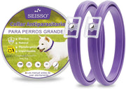 SEISSO 2 Flea Collar for Dogs, 63.5 cm, Purple