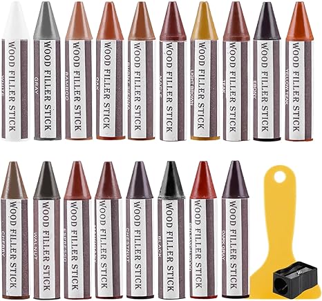 SEISSO 18 Colors Wood Filler Sticks – Furniture & Floor Repair