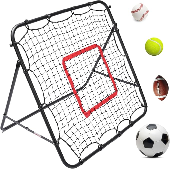 CYFIE Adjustable Soccer & Multi-Sport Rebounder Net – Football, Baseball, Volleyball Training for Kids & Adults