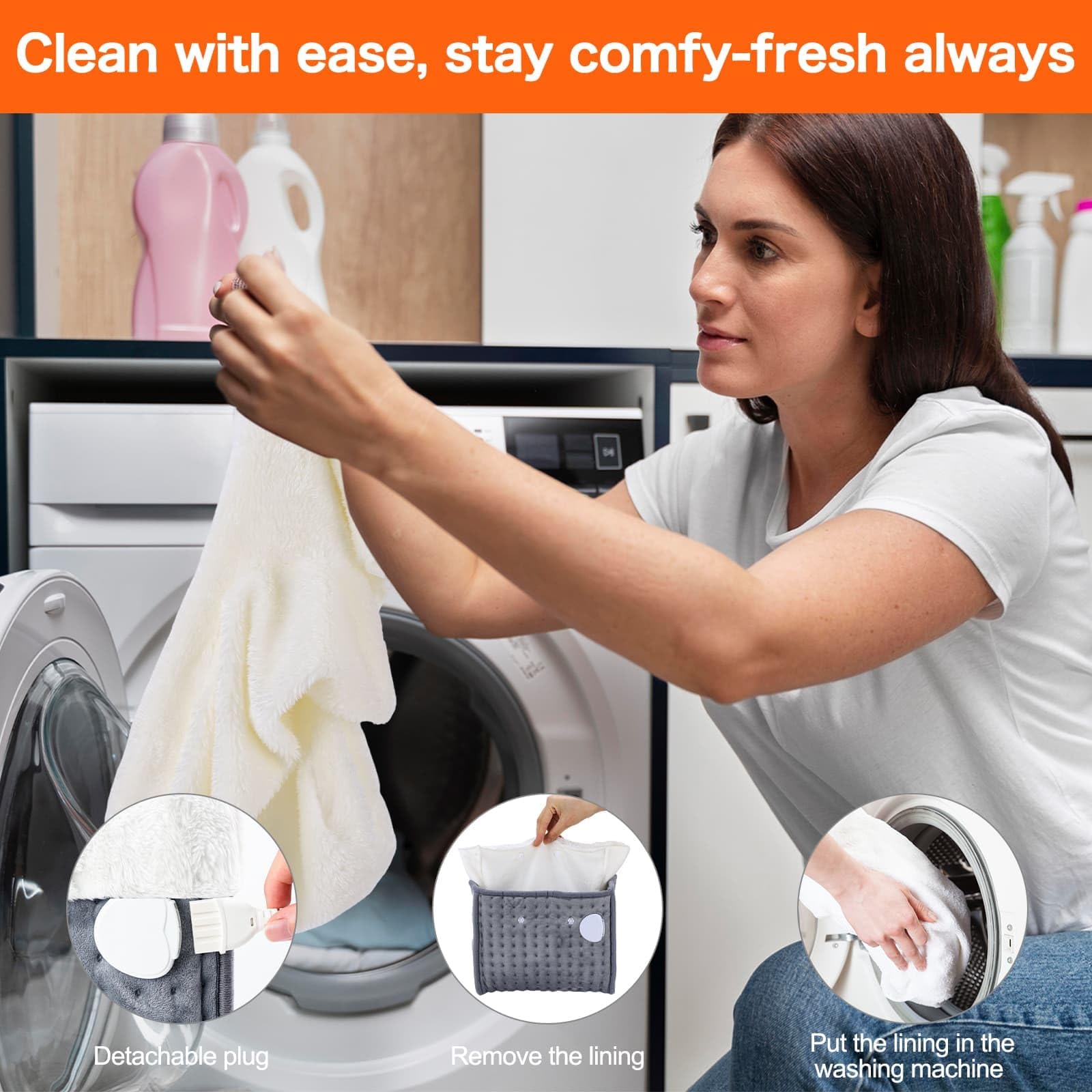 US Plug – Double-Speed Heating Foot Warmer, Adjustable 10 Levels, Multi-Safety Protection | CYFIE