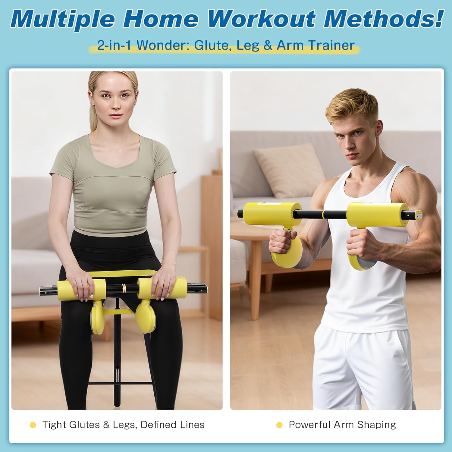 CYFIE Thigh Master Kegel Exerciser, Inner Thigh Exerciser for Women Men, Hip & Pelvic Floor Exercise Devices with 25-30LB Band, Thigh Exercise Equipment for Home Gym Butt & Leg Strength