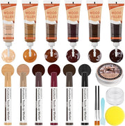SEISSO Wood Repair Kit – 20 PCS Walnut Wood Filler & Putty Set