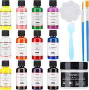 SEISSO Leather Paint Kit – 12 Colors with Filler for Shoes & Repairs