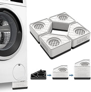 DEWEL Anti Vibration Pads for Washing Machine & Dryer, 4 Pack, 1100LB Capacity
