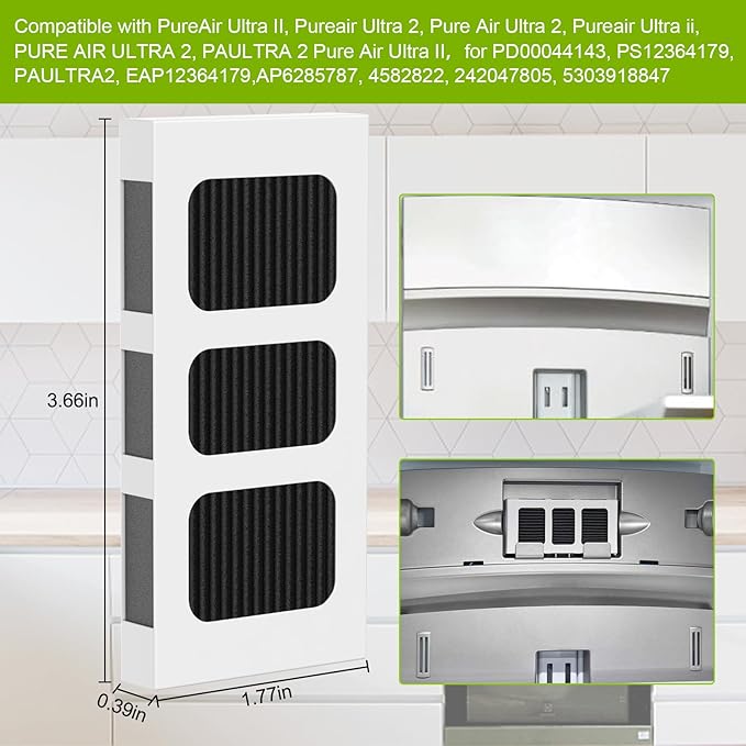SEISSO Refrigerator Air Filter Replacement For Pure Air Ultra II