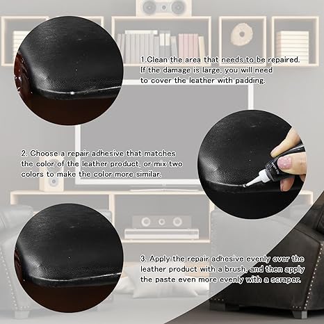SEISSO 24 Colors Leather & Vinyl Repair Kit for Sofa, Car Seat, Shoes, Jacket & More