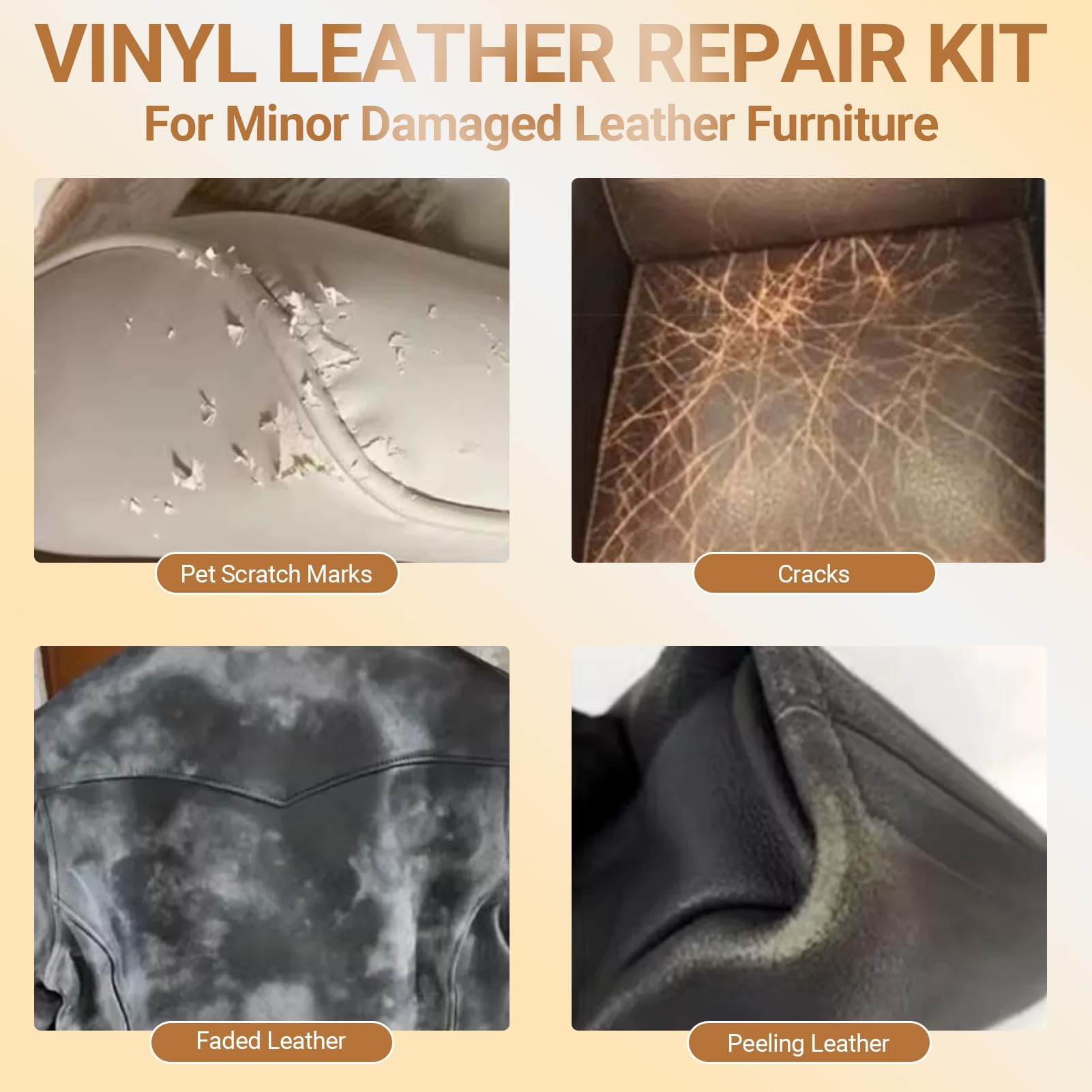 Premium 12-Color Leather Repair Kit – Restore Genuine, PU & Italian Leather for Furniture and Auto Interiors