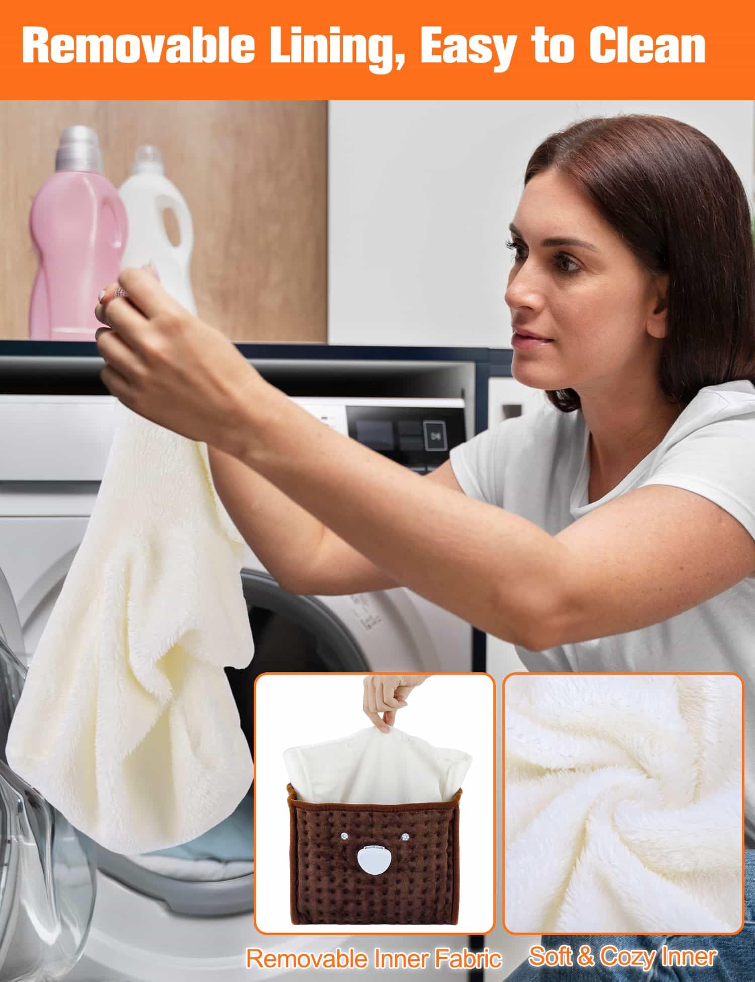 US Plug – Double-Speed Heating Foot Warmer, Adjustable 10 Levels, Multi-Safety Protection | CYFIE