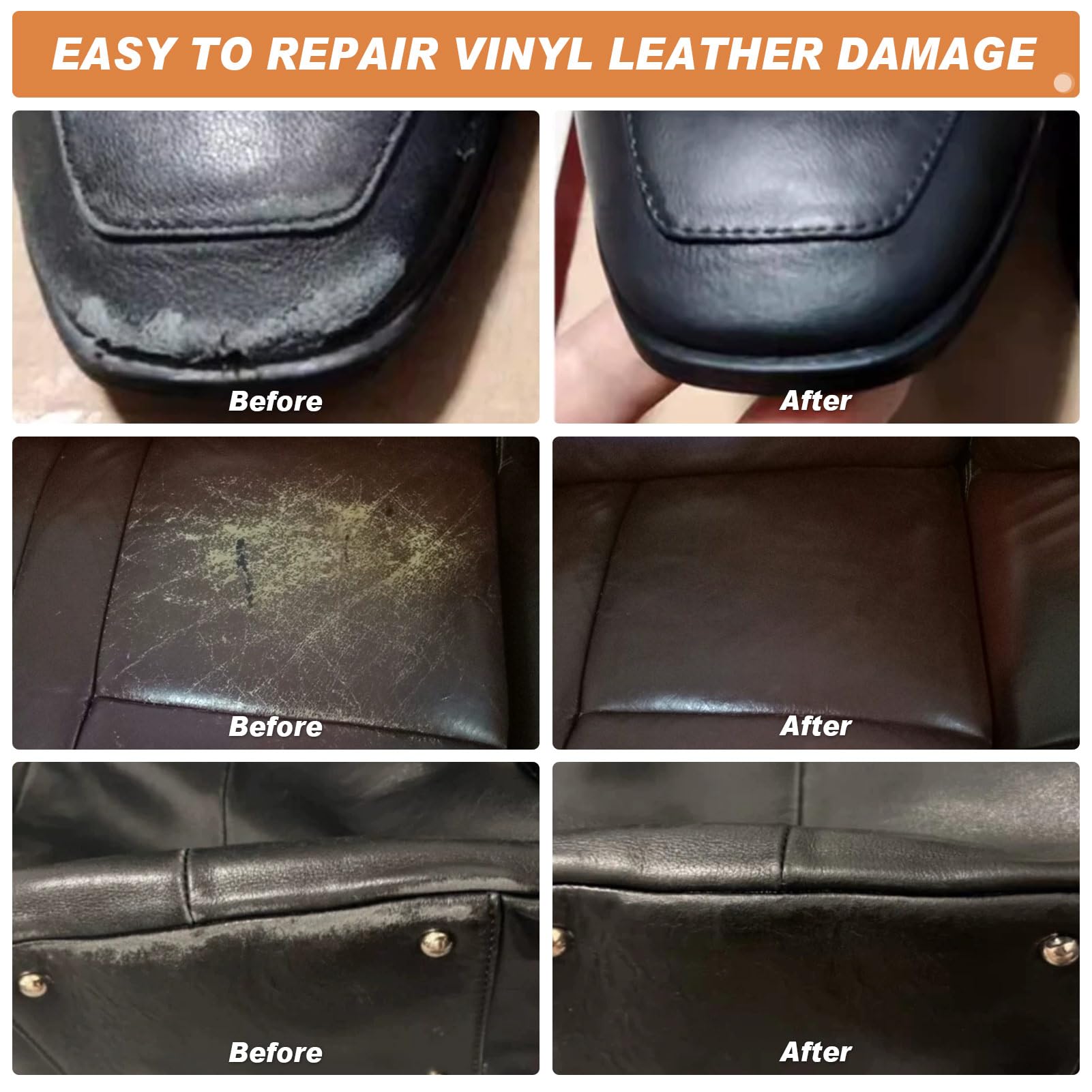 Premium 12-Color Leather Repair Kit – Restore Genuine, PU & Italian Leather for Furniture and Auto Interiors