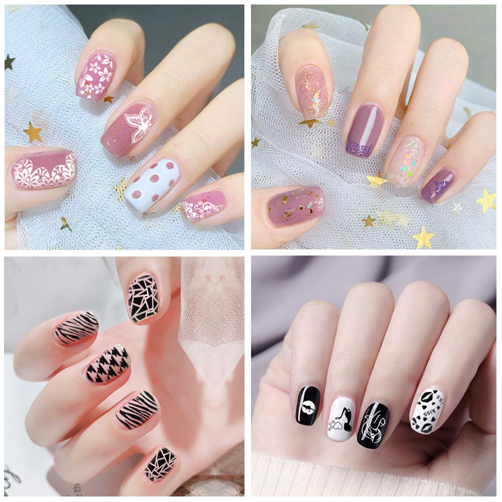 Biutee Nail Stamping Polish – 12 Colors 6ml Air Dry Set for Stamping Plates with Gift Box