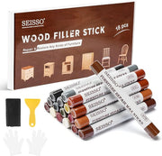 SEISSO Wood Filler Sticks – 18 Color Wax Crayons for Furniture Repair