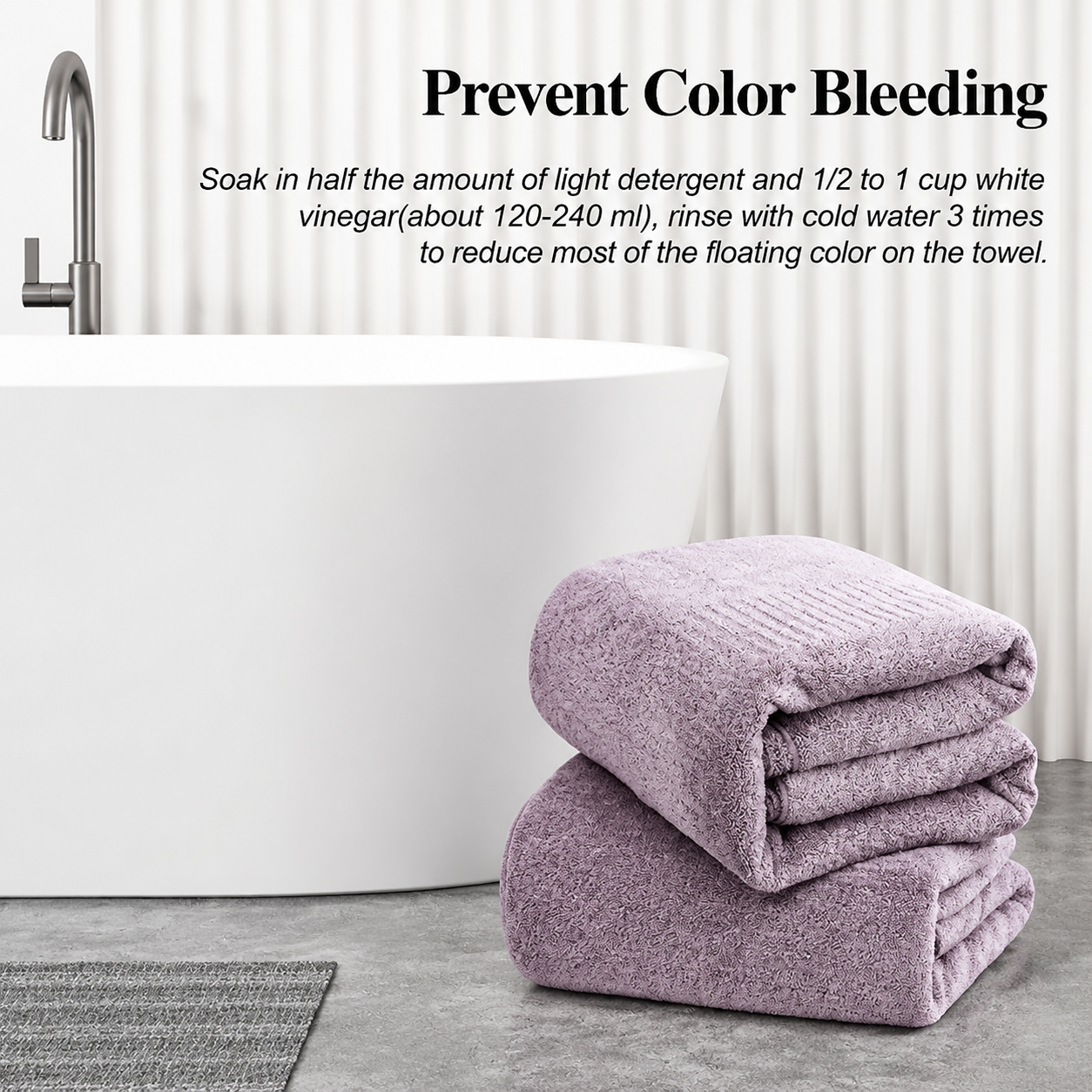 SEISSO Oversized XL Bath Towels Mixed Color Set, 35x63