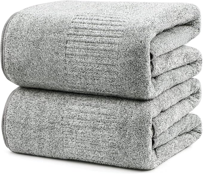 SEISSO Bath Towels 35x63 Inch Soft Quick-Dry Luxury Bath Sheets(2/4pcs)