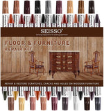 SEISSO Wood Furniture Repair Kit – 39pcs Markers & Fillers