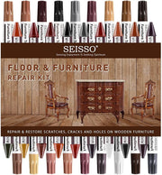 SEISSO Wood Furniture Repair Kit – 39pcs Markers & Fillers