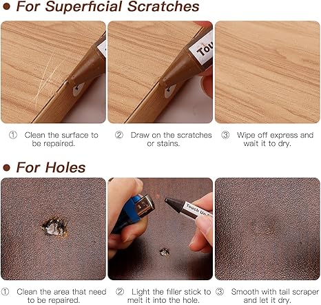 SEISSO 18 Colors Wood Filler Sticks – Furniture & Floor Repair