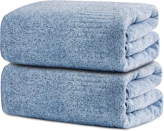 SEISSO Bath Towels 35x63 Inch Soft Quick-Dry Luxury Bath Sheets(2/4pcs)
