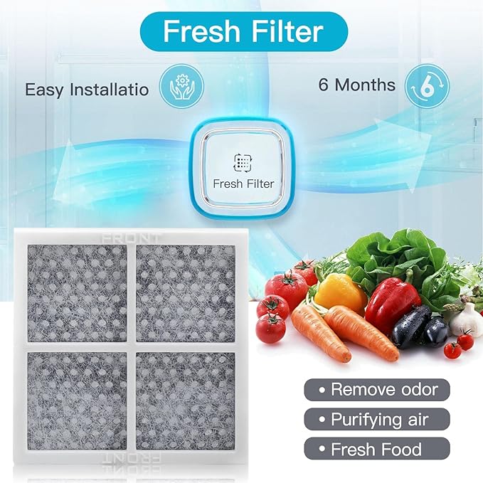 SEISSO Refrigerator Air Filter for LG LT120F & Kenmore 46-9918-3 Pack