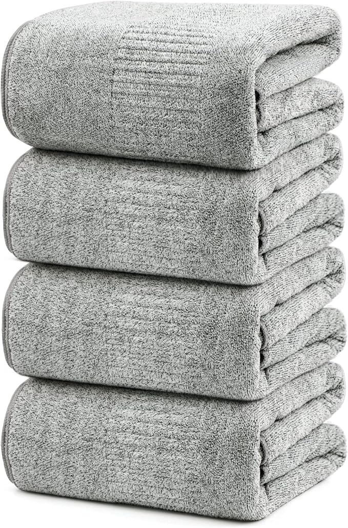 SEISSO Bath Towels 35x63 Inch Soft Quick-Dry Luxury Bath Sheets(2/4pcs)