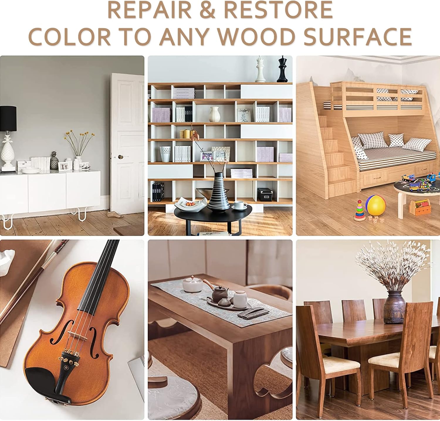 SEISSO Wood Furniture Repair Kit, 8 Colors Markers & Fillers for Scratches – 20 PCS