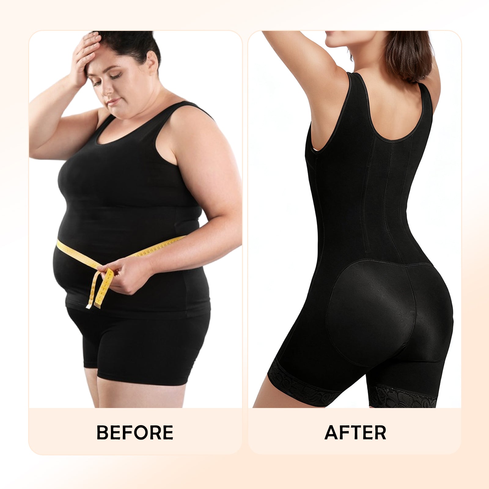 SEISSO Fajas Colombians Shapewear for Women Tummy Control Bodysuit