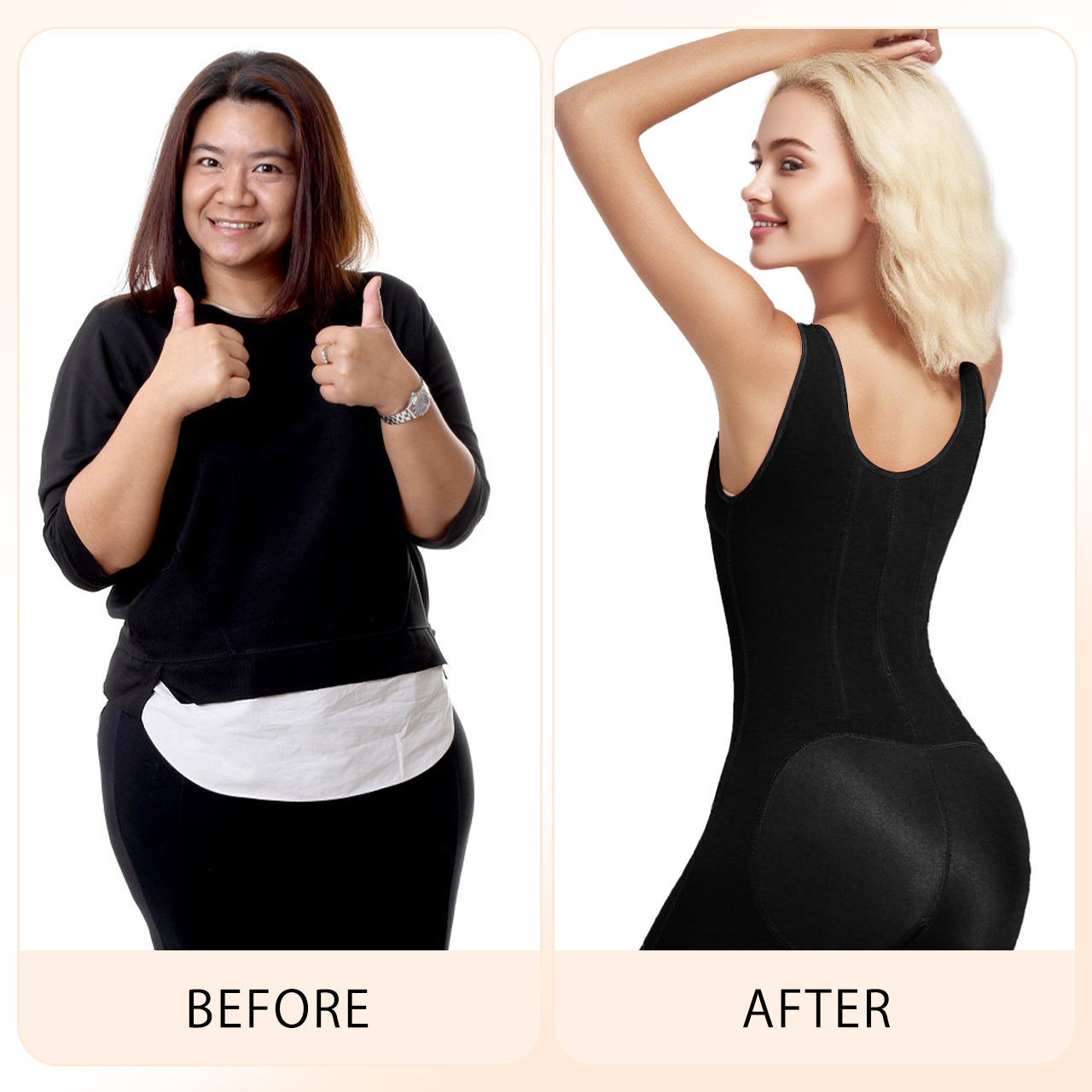 SEISSO Fajas Colombians Shapewear for Women Tummy Control Bodysuit