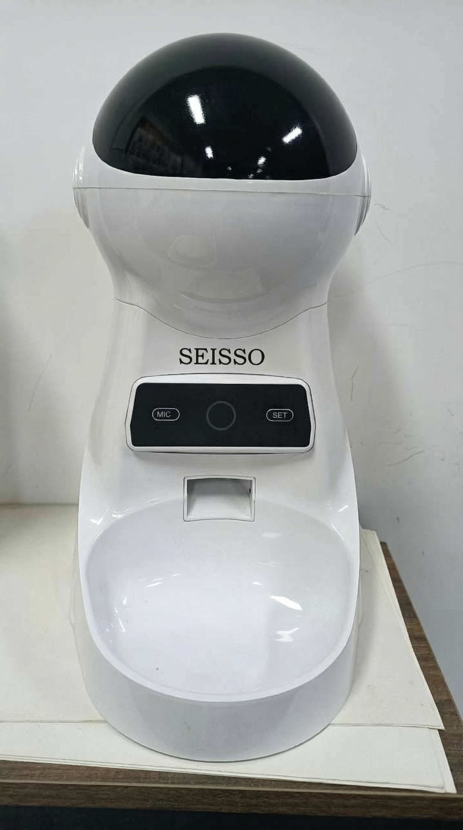 SEISSO Automatic Cat Feeder – 3L Timed Dry Food Dispenser with Portion Control