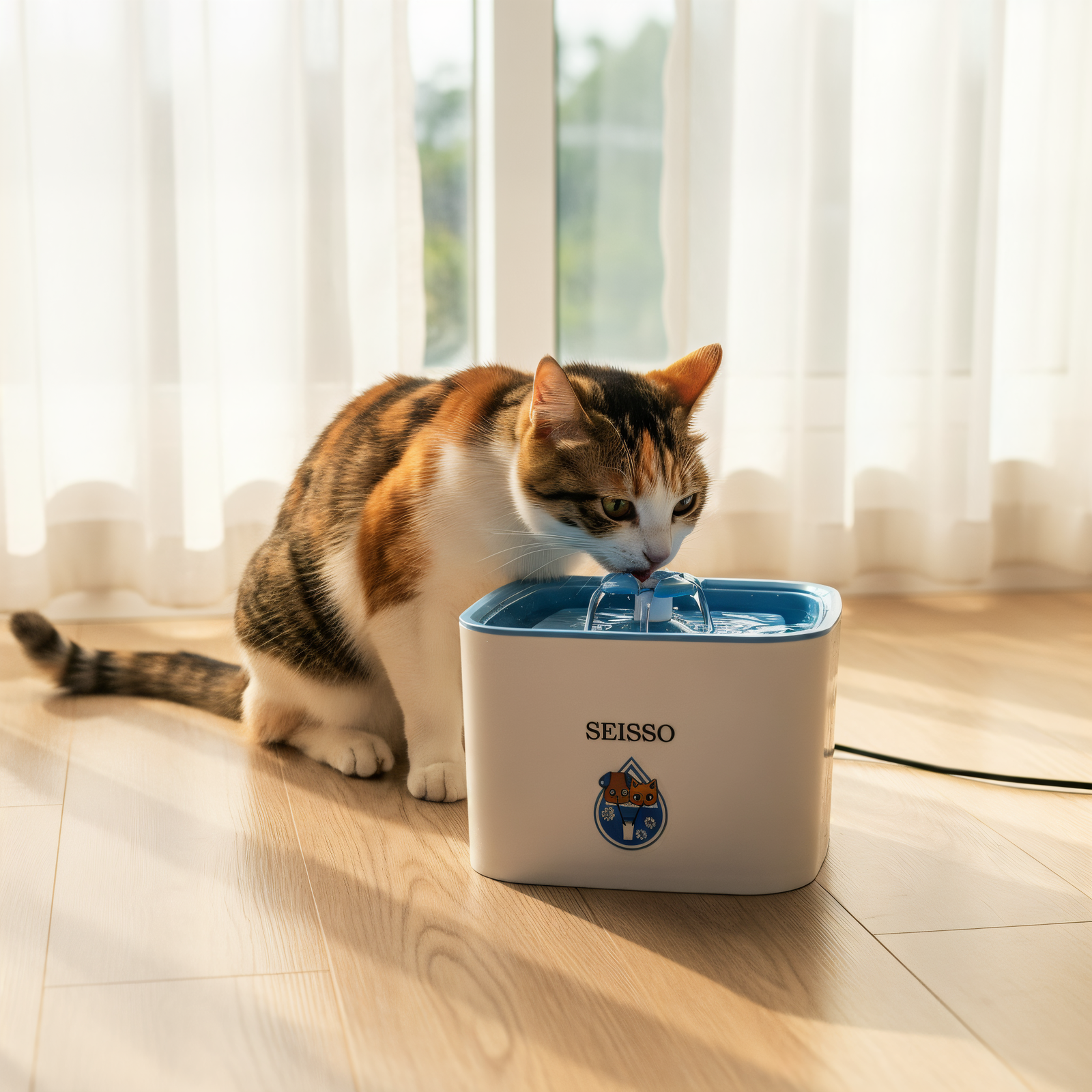 SEISSO Pet Water Fountain – Large Capacity & Quiet Operation