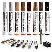 SEISSO Furniture Repair Kit - 17PCS Wood Markers & Wax Sticks for Scratches & Stains