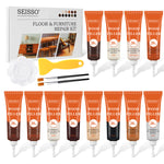 SEISSO 12 Colors Wood Furniture Repair Kit – Scratch Filler & Touch Up