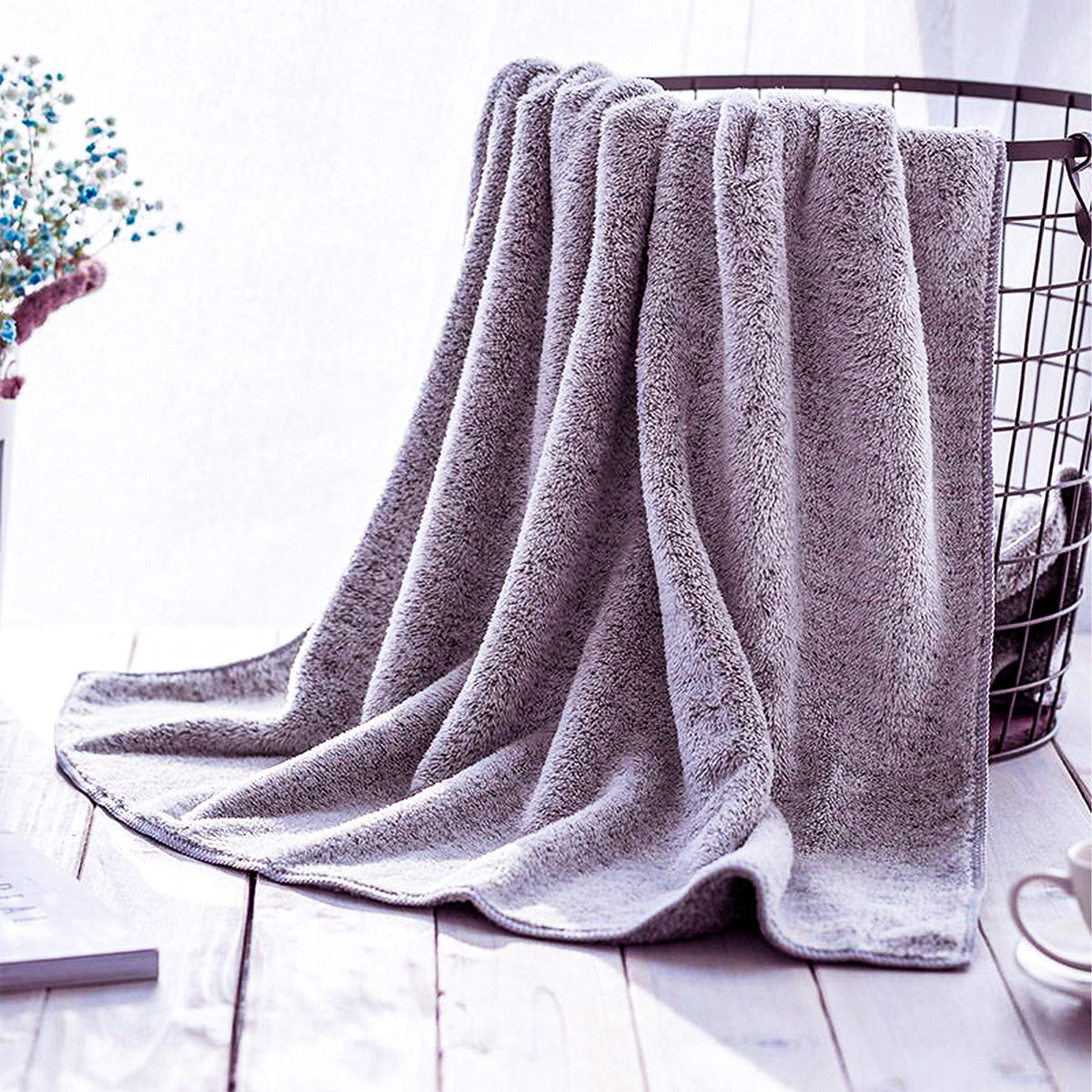 SEISSO Bath Towels 35x63 Inch Soft Quick-Dry Luxury Bath Sheets(2/4pcs)