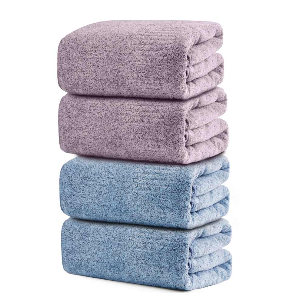 SEISSO Oversized XL Bath Towels Mixed Color Set, 35x63