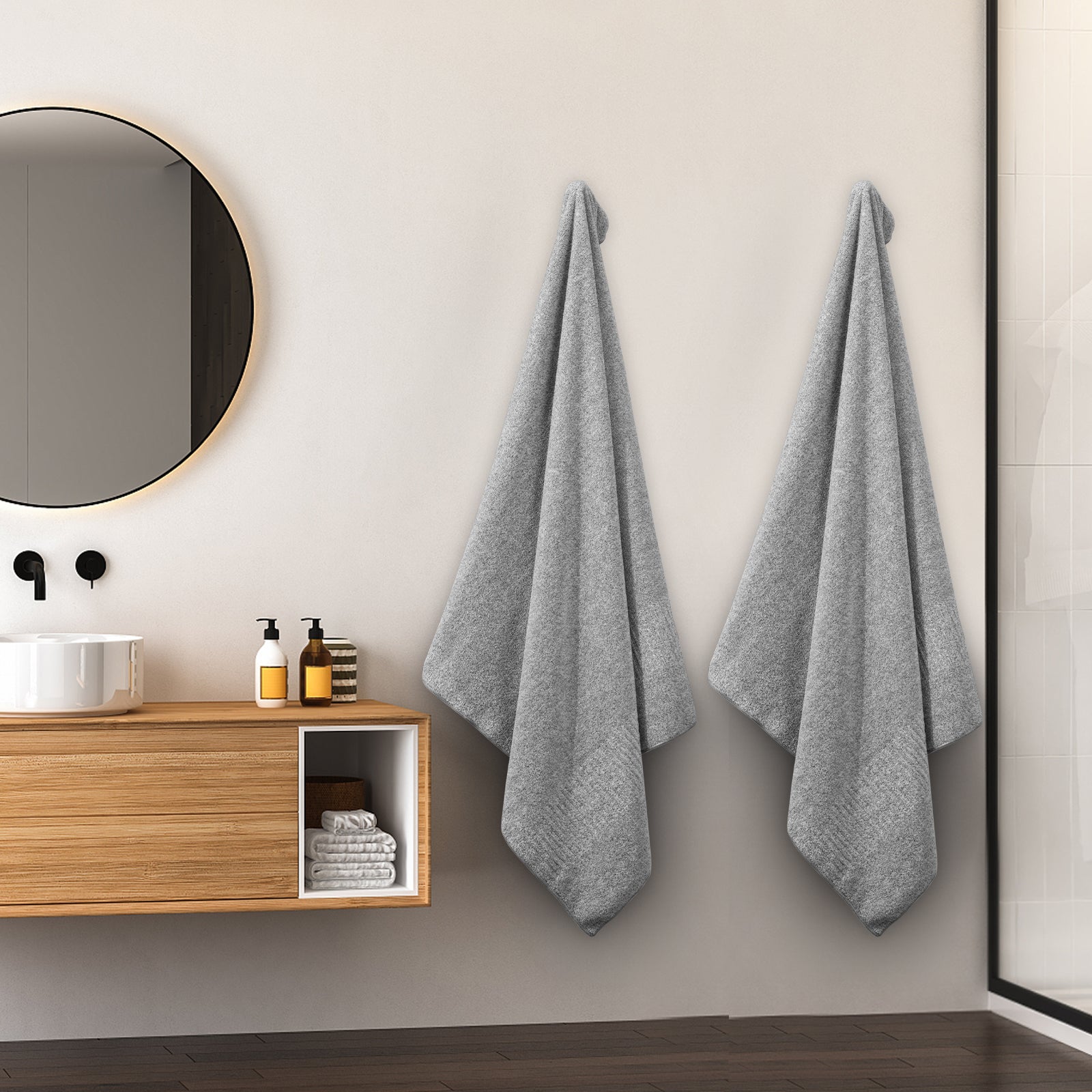SEISSO Bath Towels 35x63 Inch Soft Quick-Dry Luxury Bath Sheets(2/4pcs)