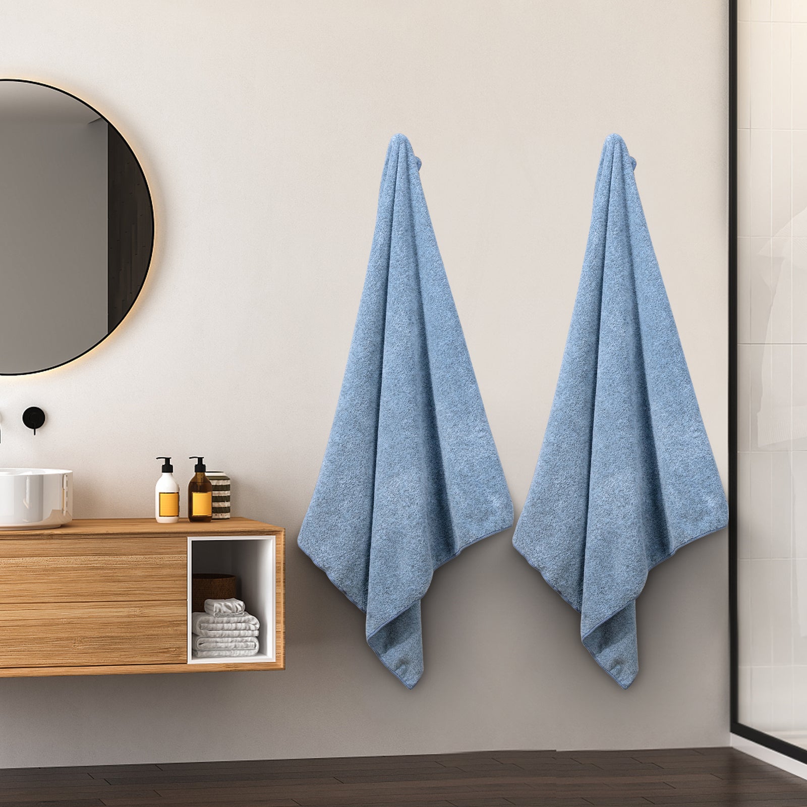 SEISSO Bath Towels 35x63 Inch Soft Quick-Dry Luxury Bath Sheets(2/4pcs)