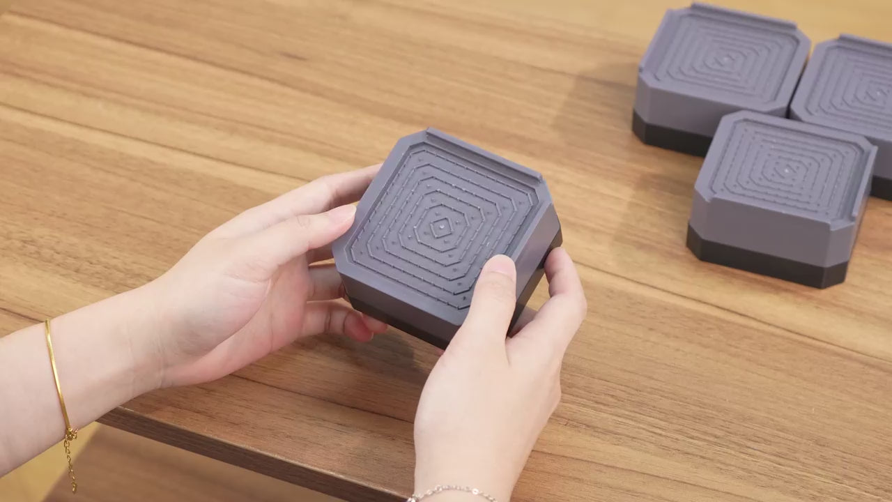 Load video: DEWEL Washing Machine Anti Vibration Pads 4pcs – Noise &amp; Movement Control