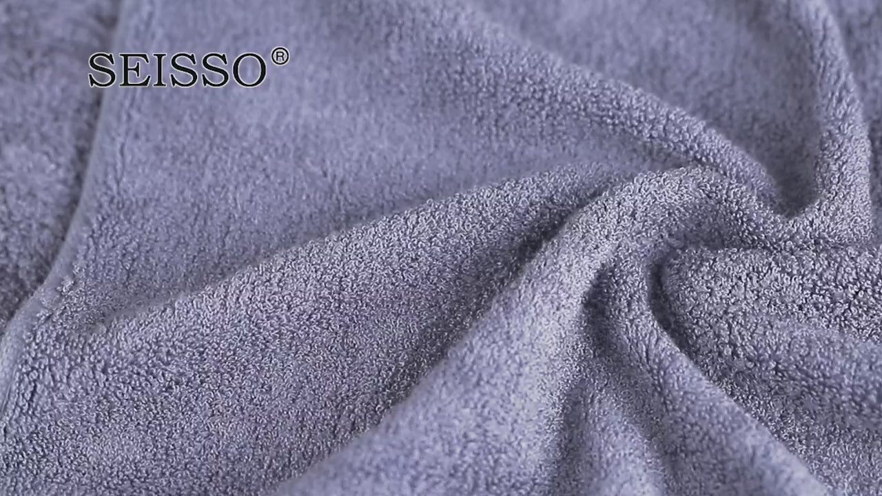 Load video: Ultra-Soft &amp; Durable Bamboo Hand Towels – Fast-Absorbing, Quick-Dry 13x29" | SEISSO 6-Pack