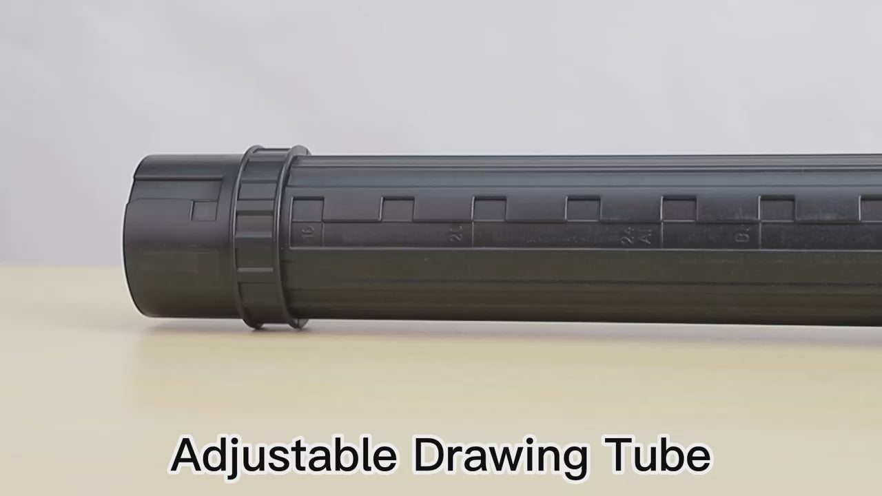 Load video: DEWEL 2 Pack Telescoping Document Poster Tube Waterproof with Strap